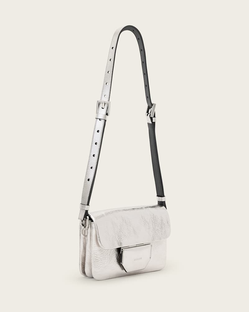 Jupiter Metallic Leather Crossbody Bag