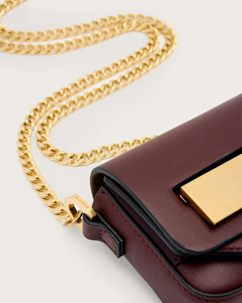 Etta Leather Chain Crossbody Bag