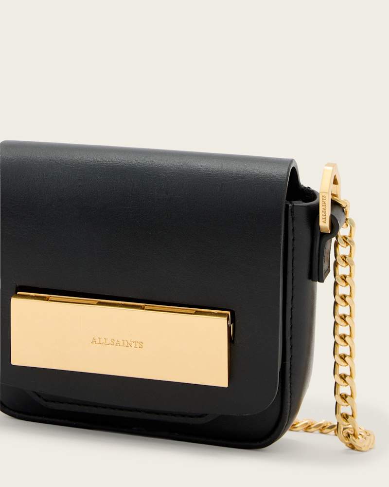Etta Leather Chain Crossbody Bag