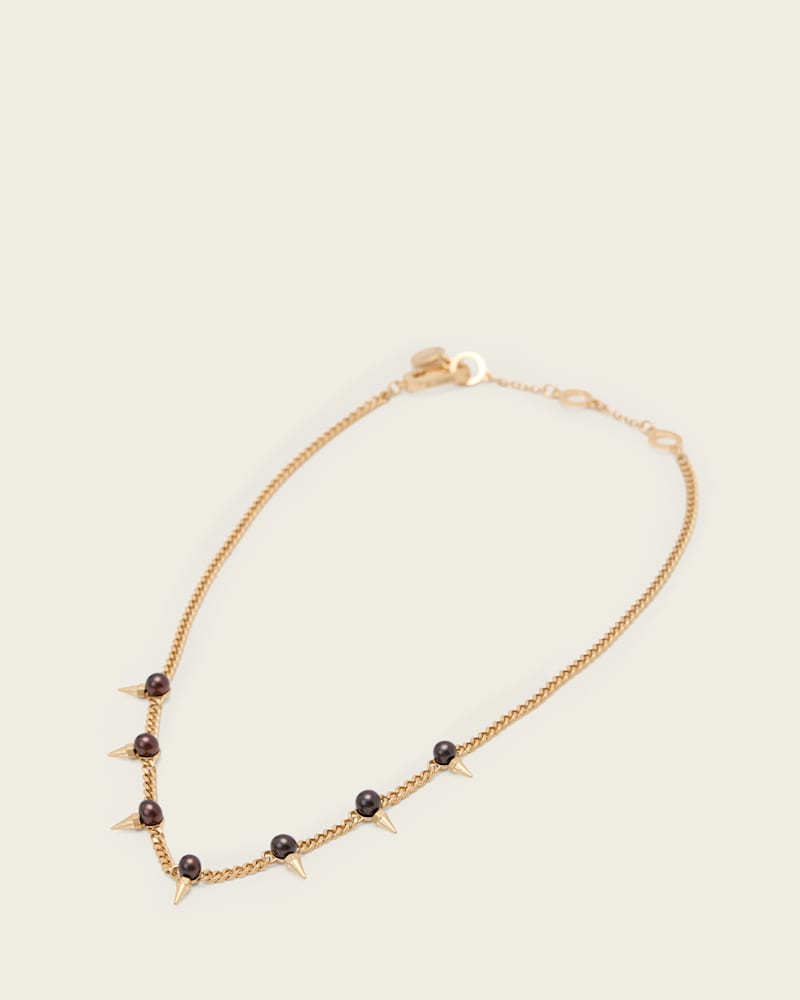 Rue Spiked Pearl Chain Necklace