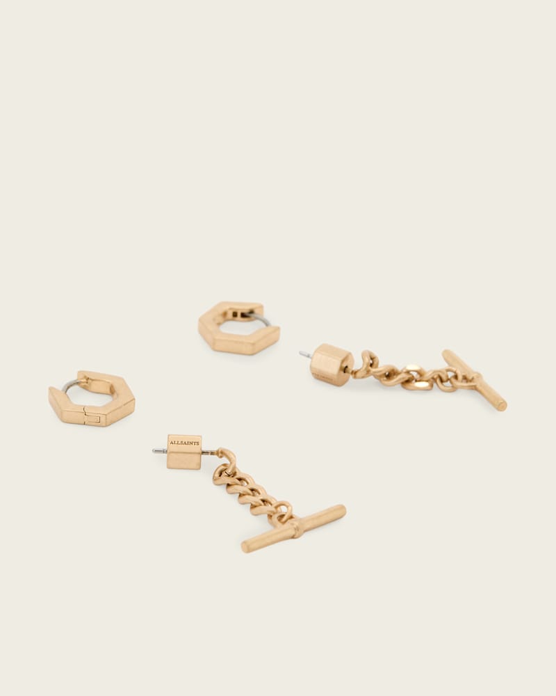 Fern Multi Chain Earring Set