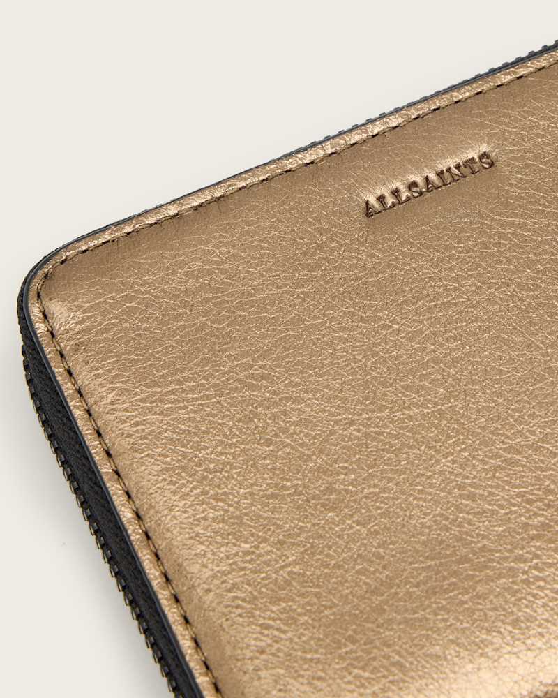 Lena Hex Zip Up Leather Wallet