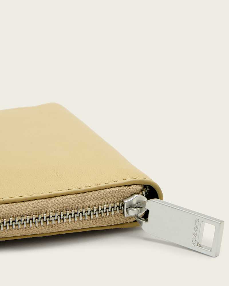 Lena Hex Zip Up Leather Wallet