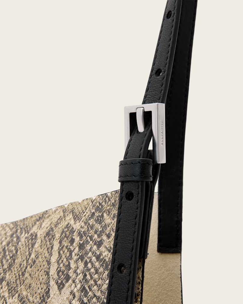 Ara Leather Snake Tote Bag