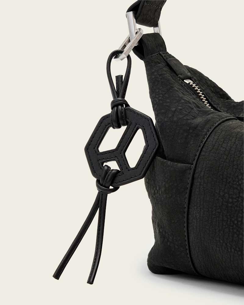 Leather Peace Keyring