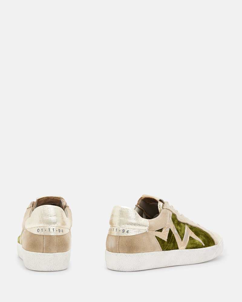 Sheer Leather Bolt Trainers