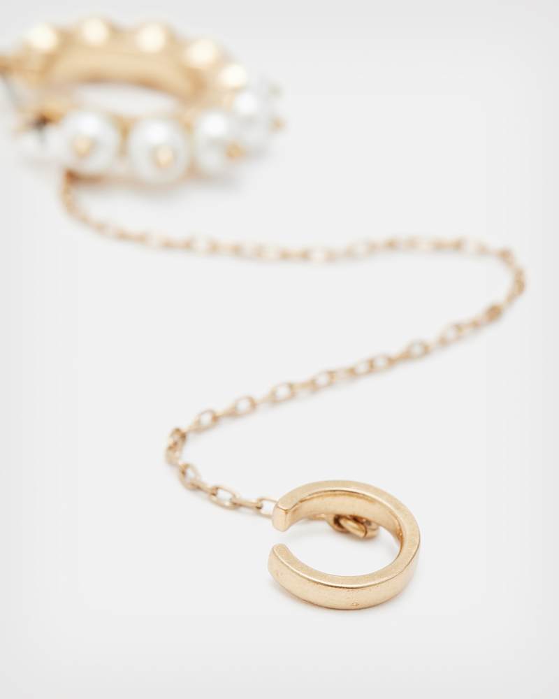 Dana Pearl Hoop Earring Cuff