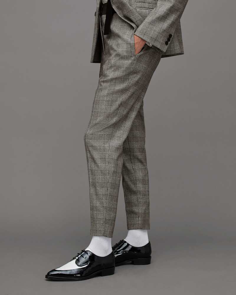Bea Woven Checked Skinny Fit Trousers