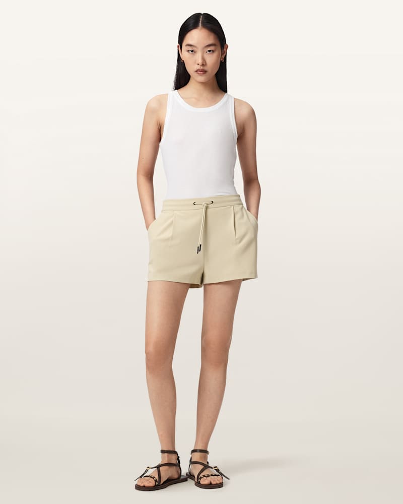 Aleida Drawcord Waist Tailored Shorts