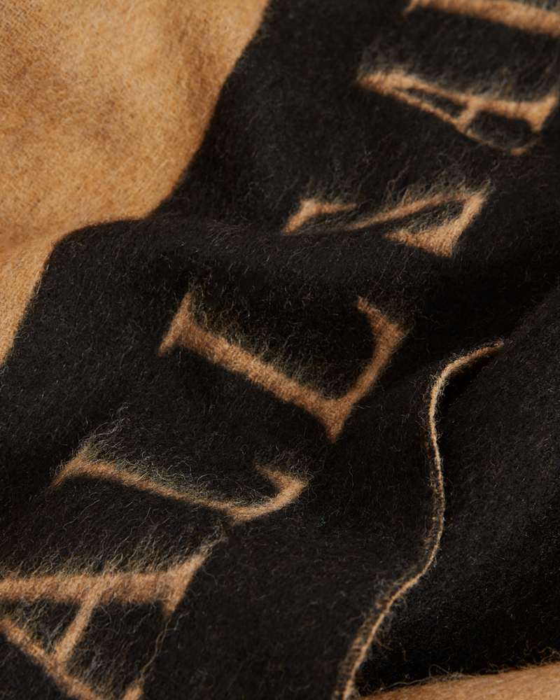 Saints Border Logo Wool Ruana Scarf