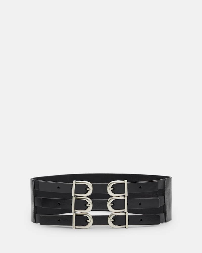 Briony Wide Leather Waist Belt