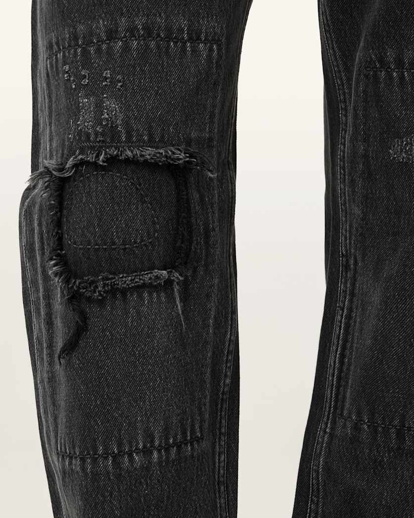 Reid Repair Distressed Straight Leg Jeans