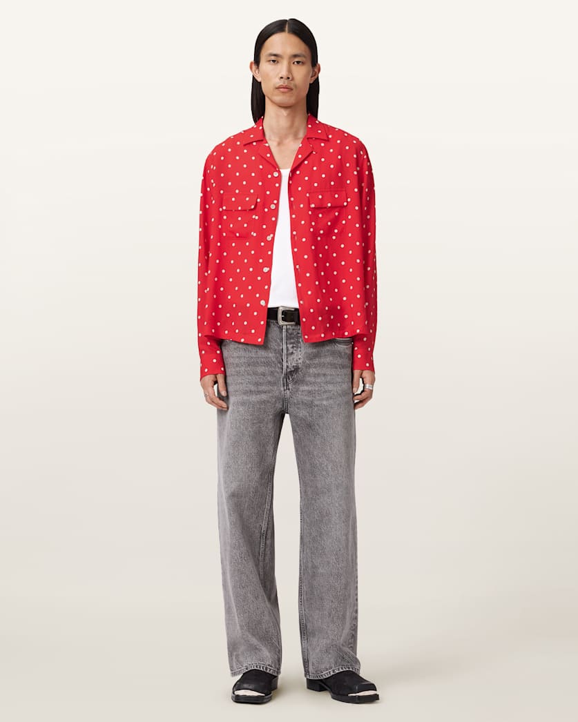 Mini Polkadot Sheer Shirt