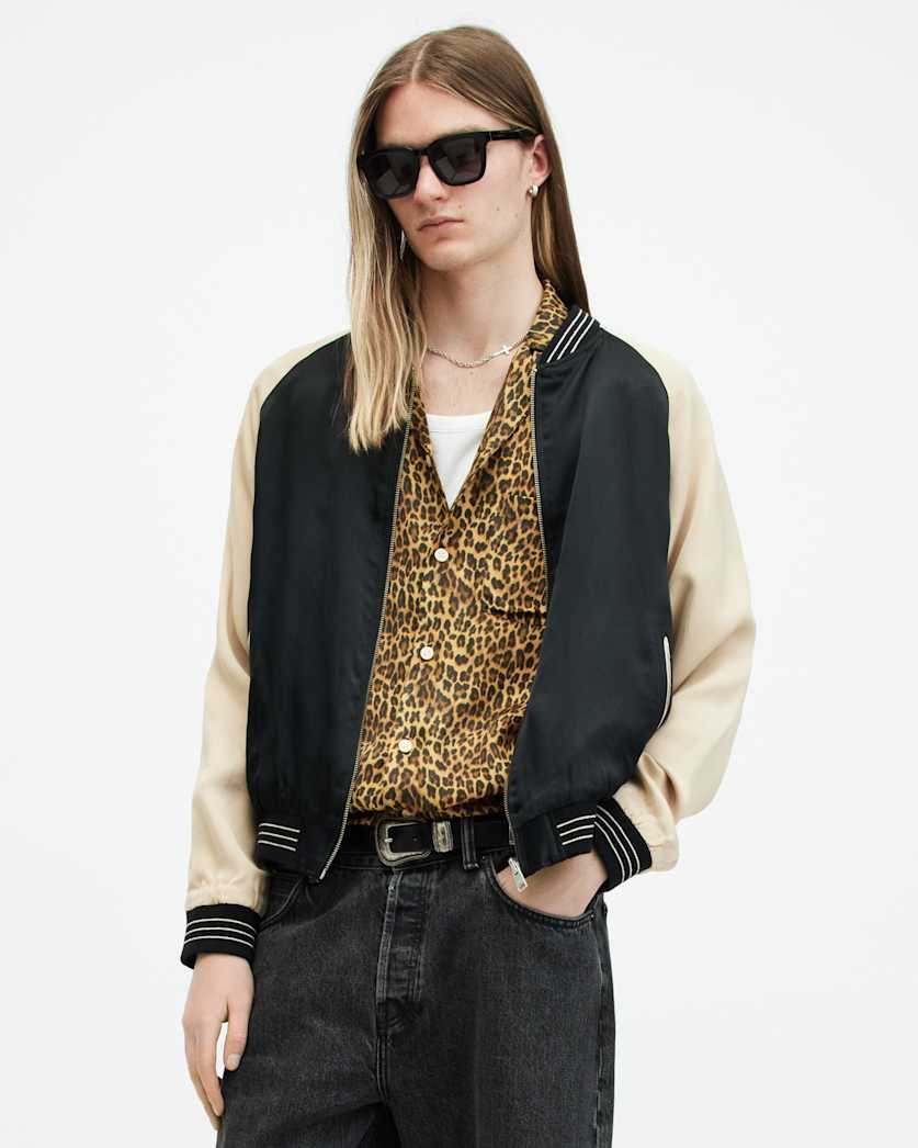 Carcle Leopard Print Relaxed Fit Shirt