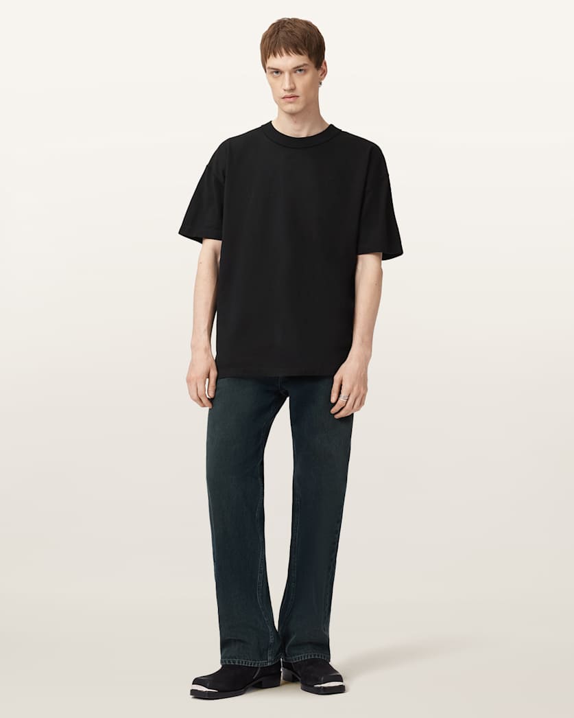 Nero Mock Neck Short Sleeve T-Shirt