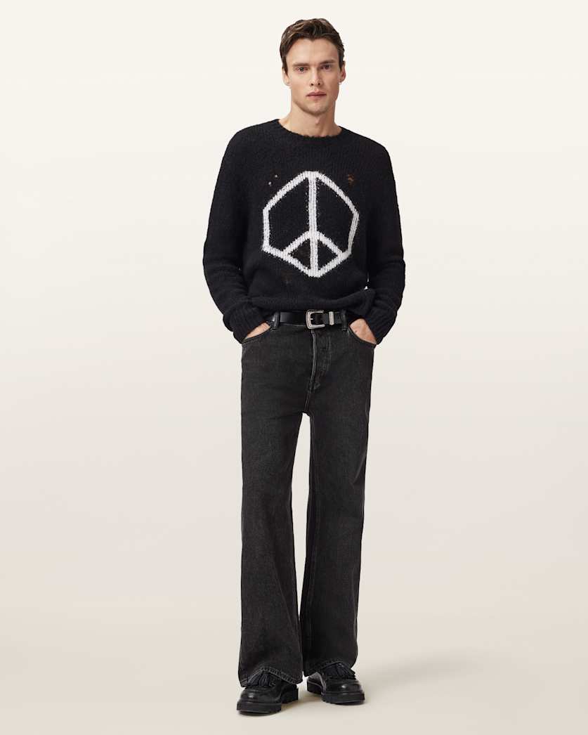 Message Oversized Wool Jumper