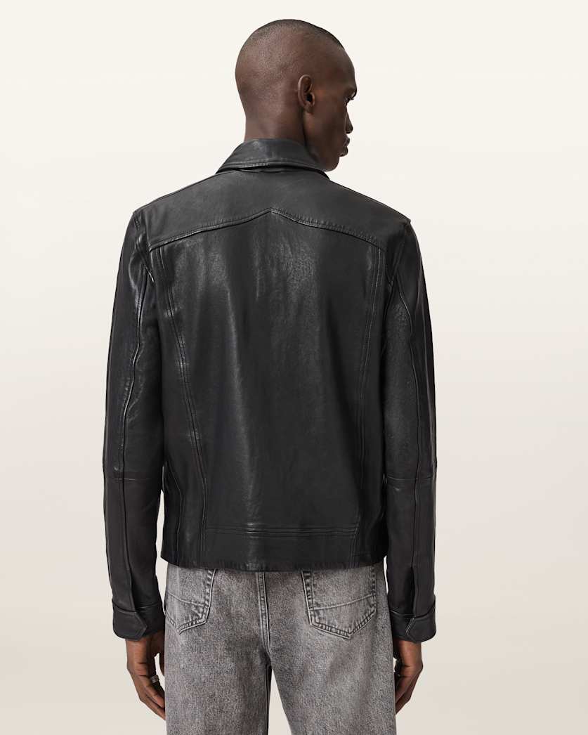 Erol Zip Up Leather Jacket