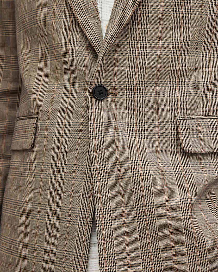 Maffrett Checked Skinny Fit Blazer