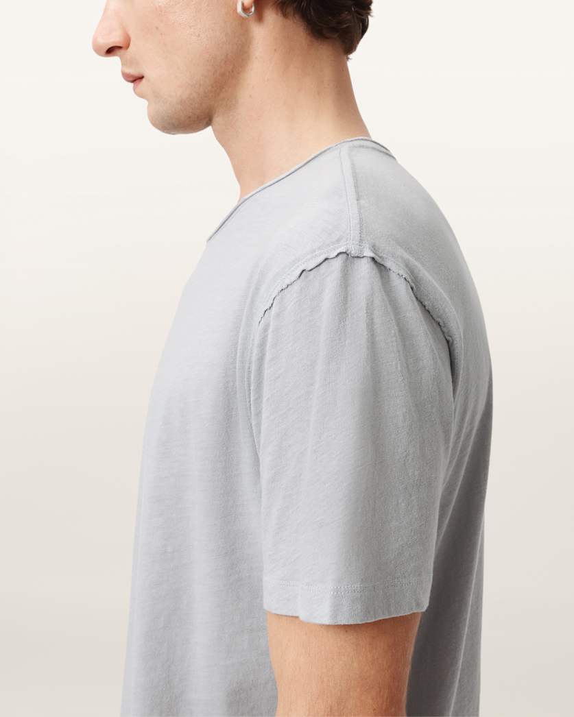 Figure Crew Neck Raw Edge T-Shirt