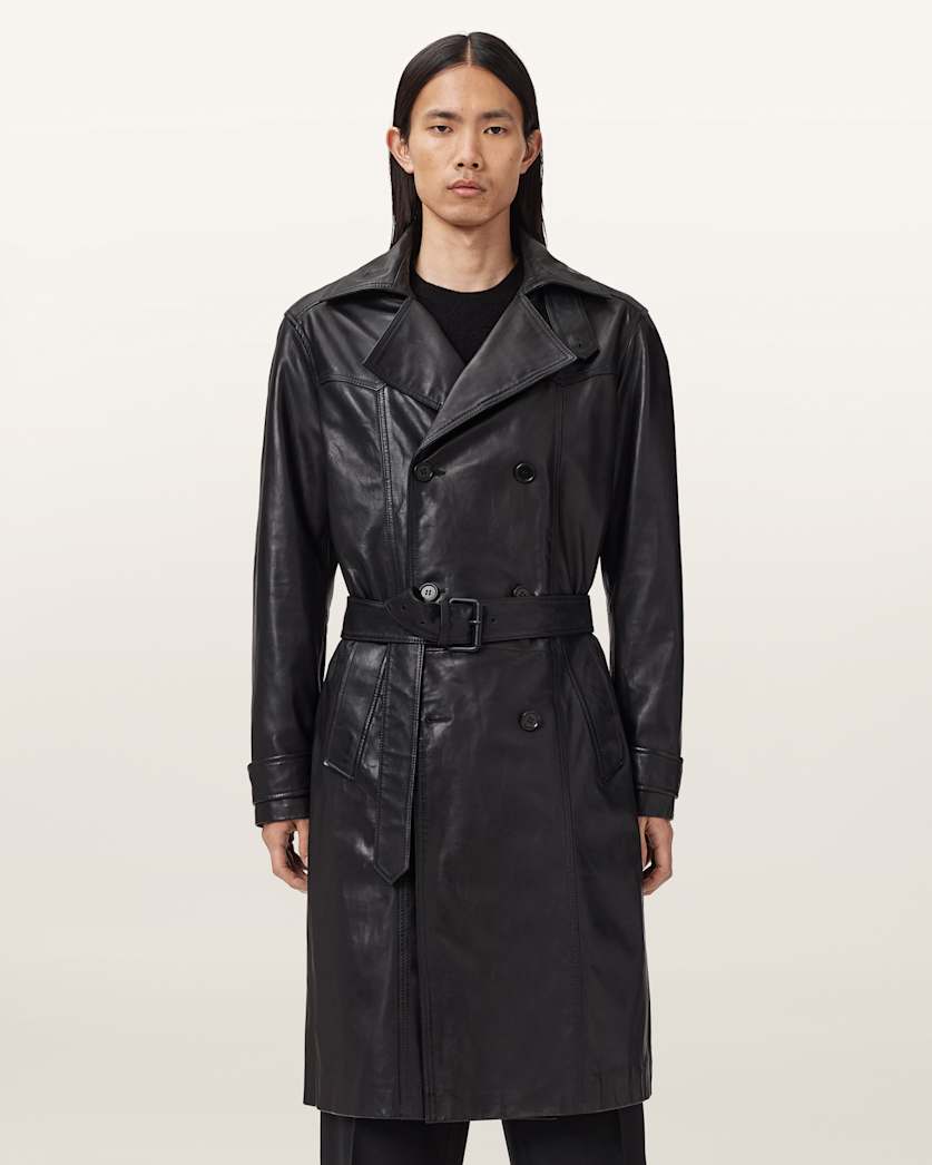 Kellett Leather Trench Coat