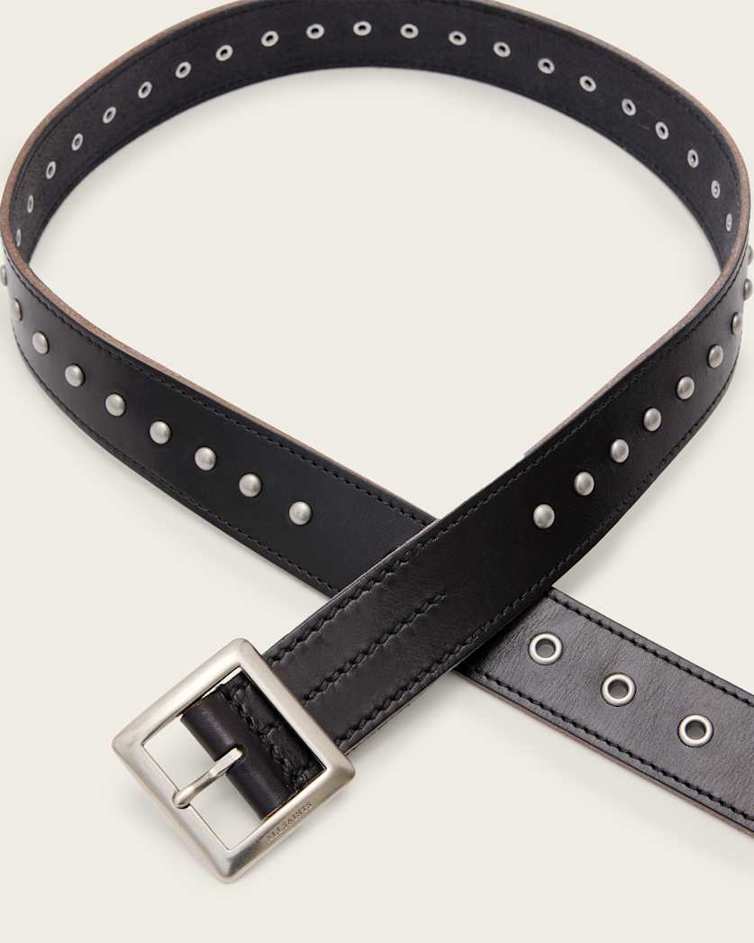 Cassian Studded Leather Belt