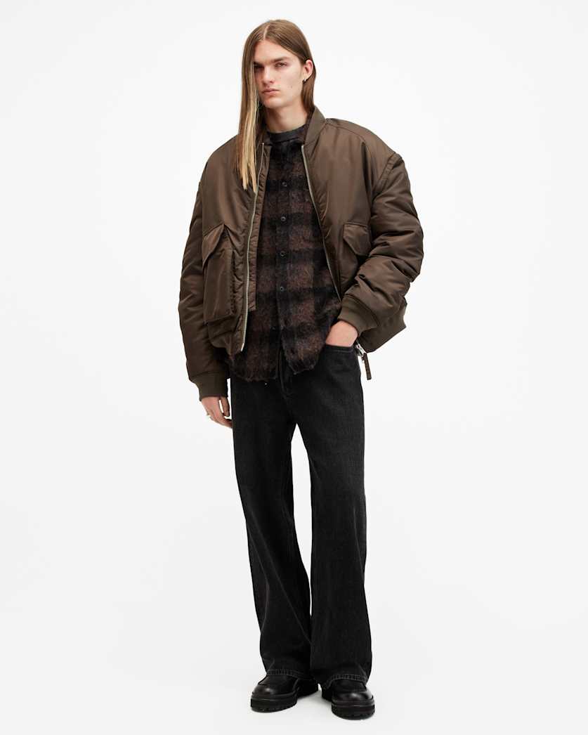 Ash Checked Wool Blend Jacket