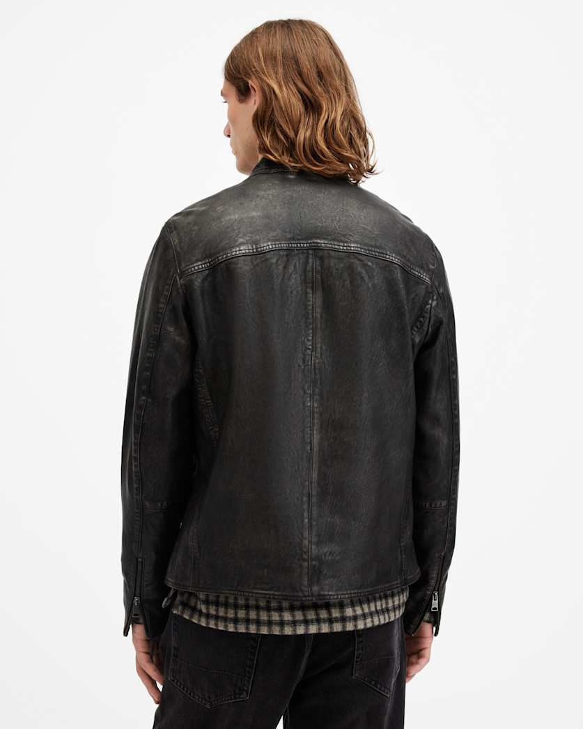 Murphy Tab Collar Leather Jacket
