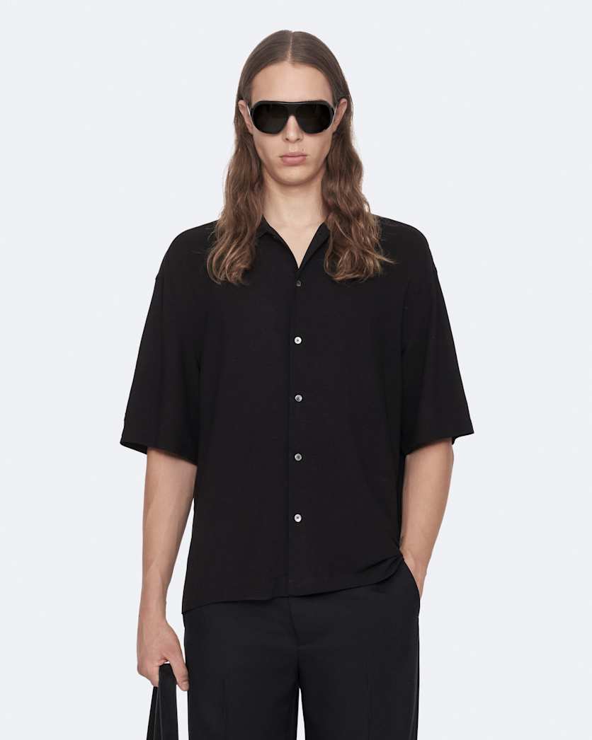 Oversized short sleeve shirt
