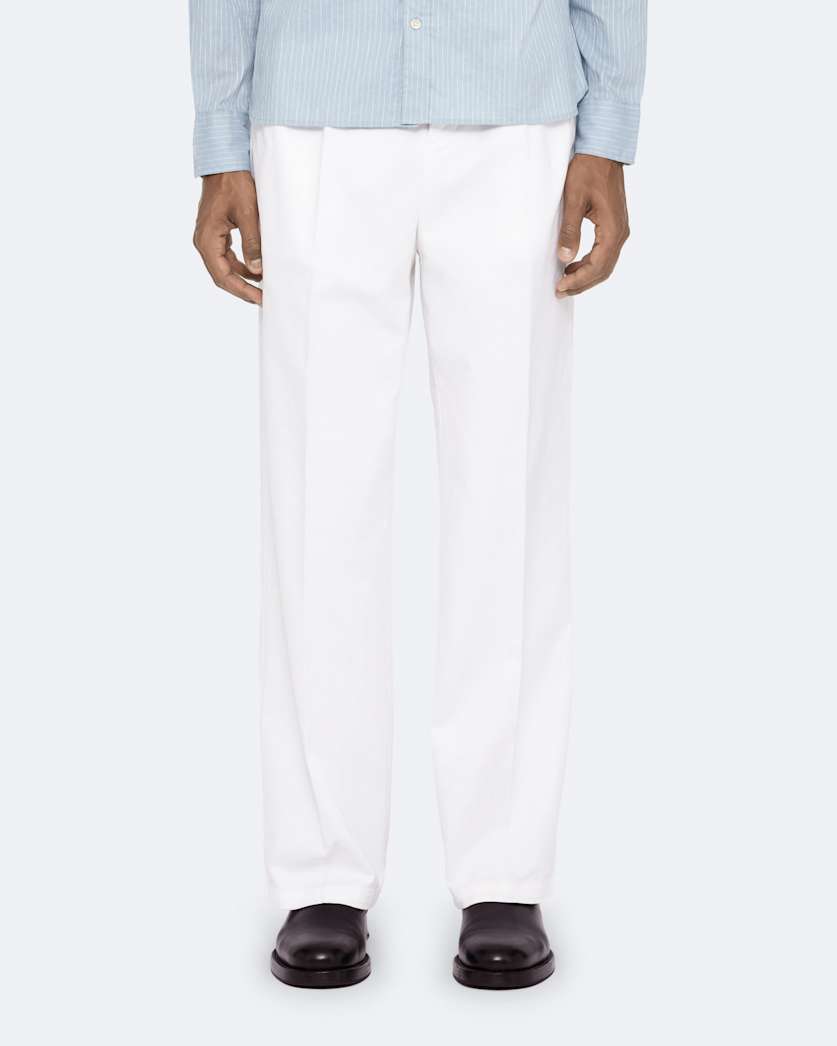 Stretch-cotton straight-leg chinos