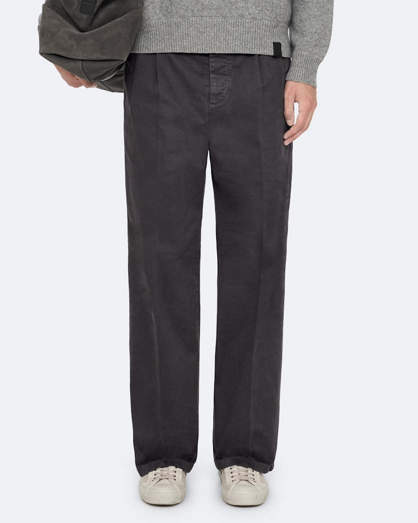 Stretch-cotton straight-leg chinos