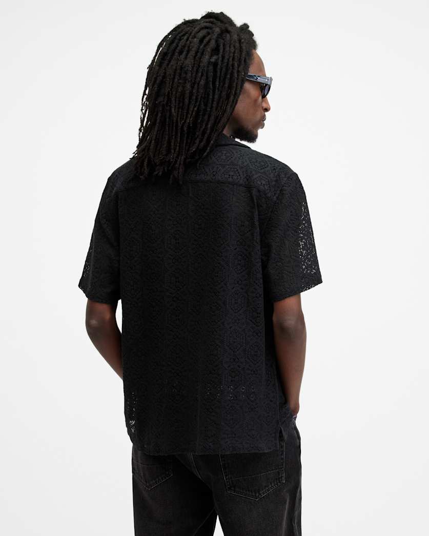 Harden Hexagon Lace Relaxed Fit Shirt