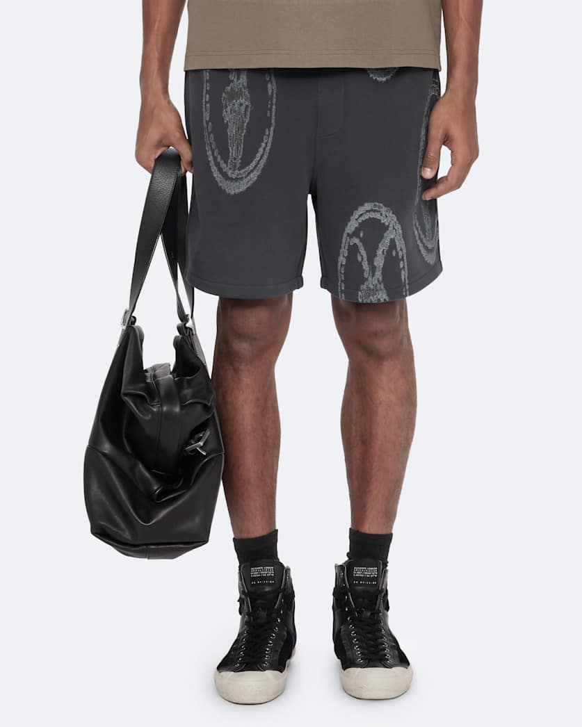 Stamped jersey sweatshorts