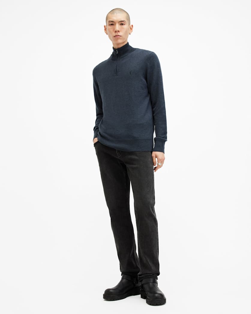 Kilburn Zip Funnel Neck Ramskull Jumper