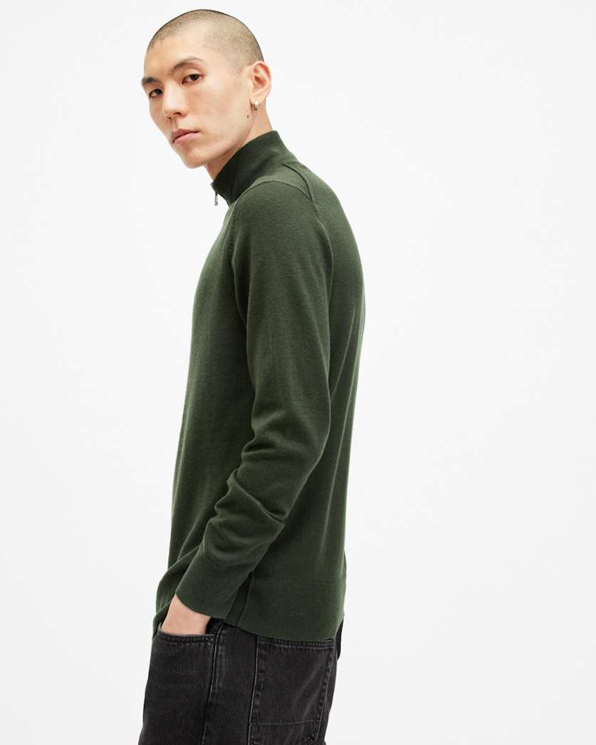 Kilburn Zip Funnel Neck Ramskull Jumper