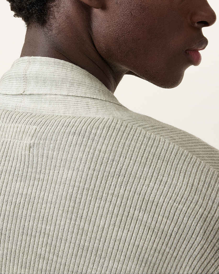 Mode Merino Wool Ramskull Open Cardigan