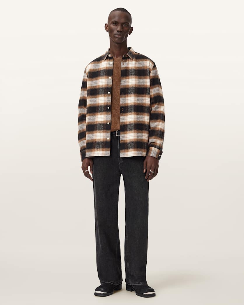 Mercy Checked Relaxed Fit Ramskull Shirt