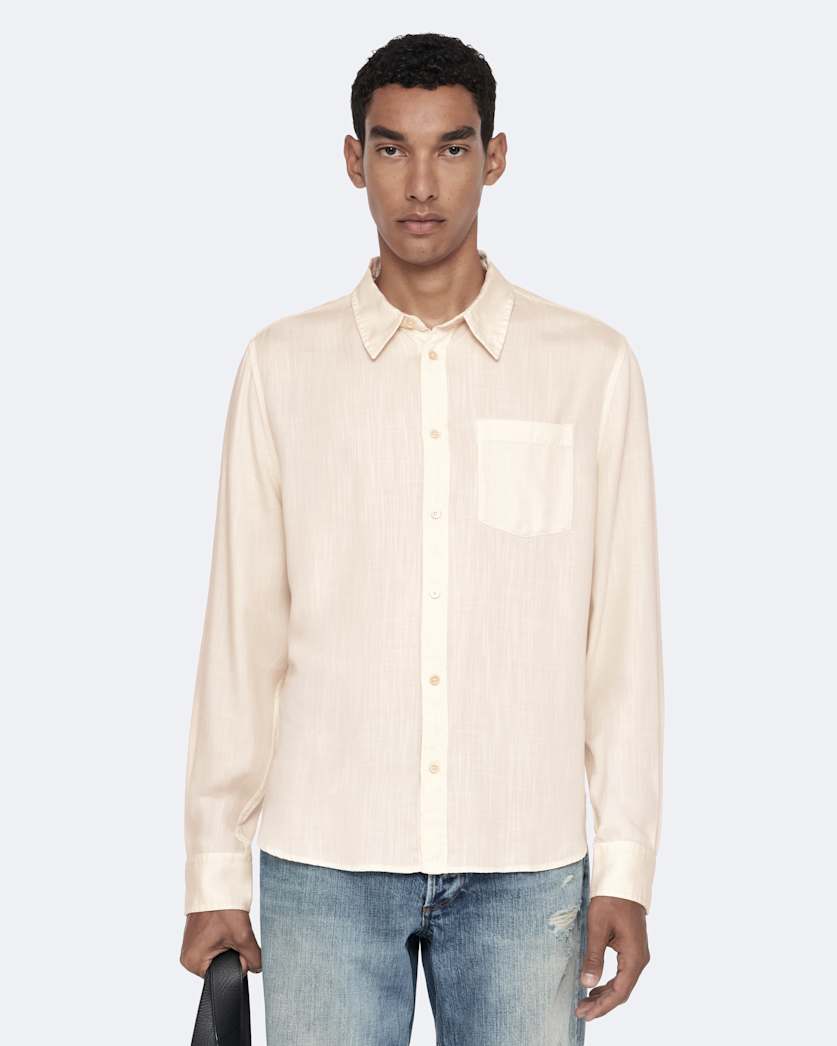 Regular-fit tencel shirt