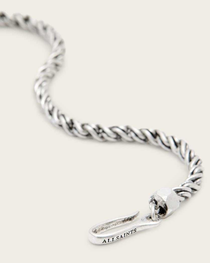 Noah Twisted Silver Chain Necklace