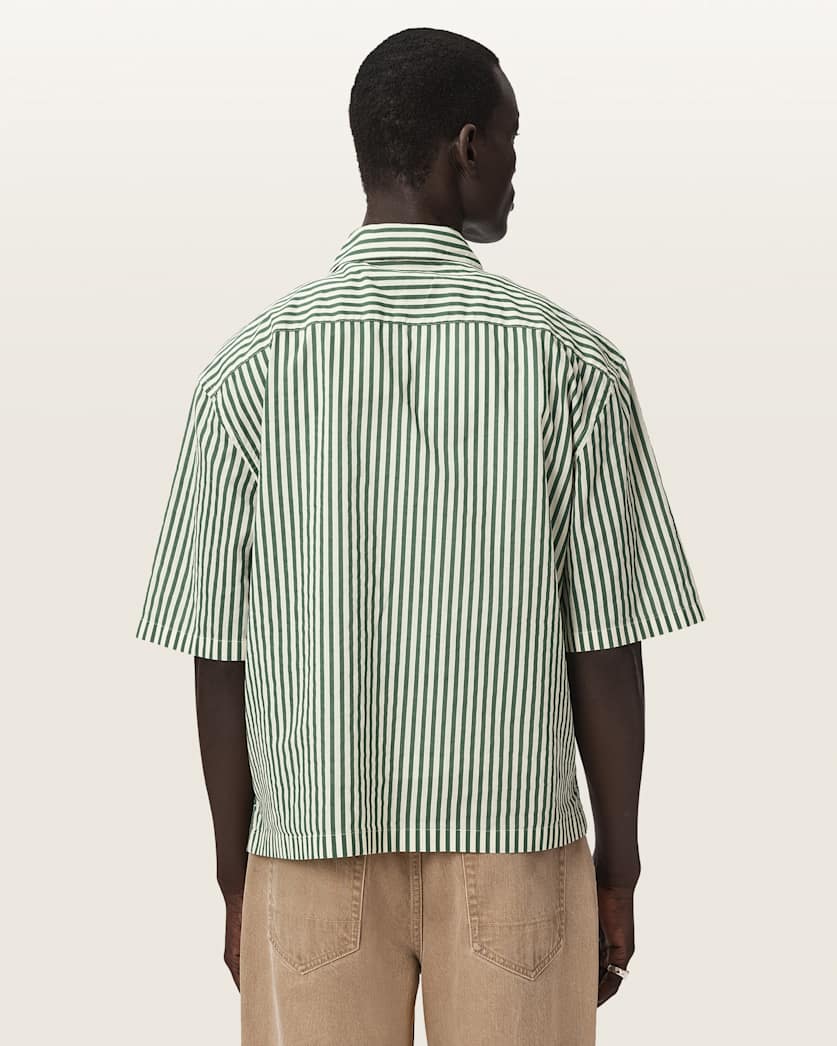 Chopin Boxy Short Sleeve Striped Shirt