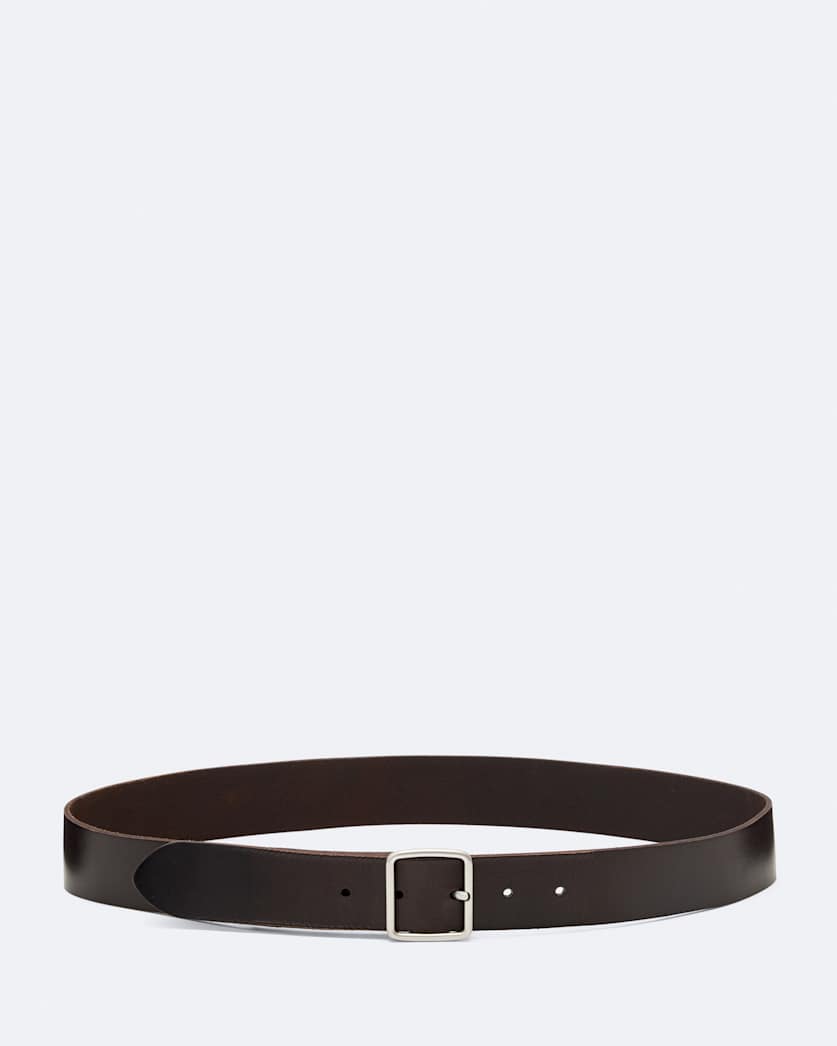 Miller Bar-Buckle Leather Belt