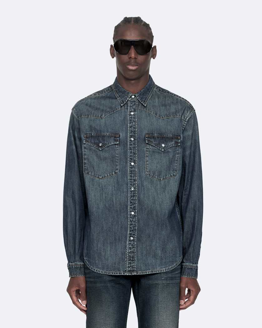 Denim Western shirt