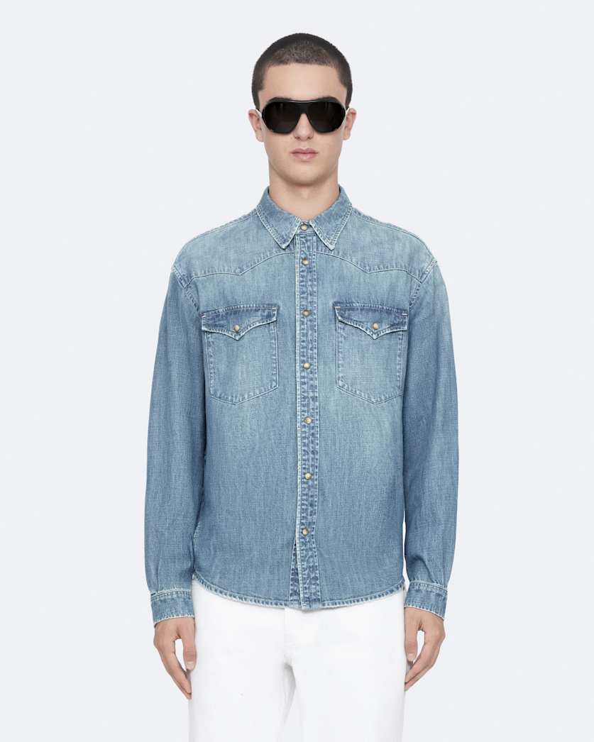 Denim Western shirt