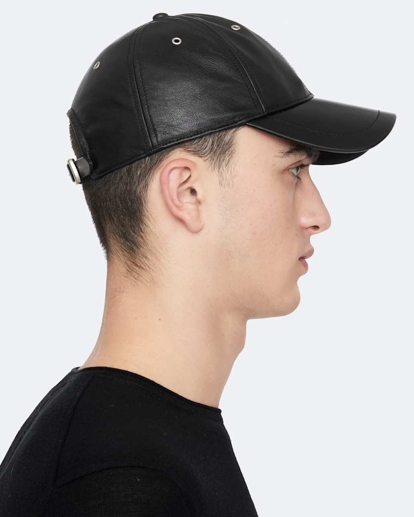 Leather Baseball Cap