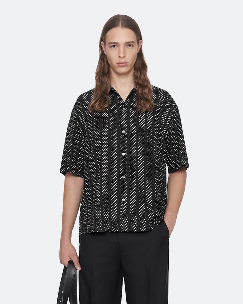 Quasar Oversized Viscose Polkadot Shirt