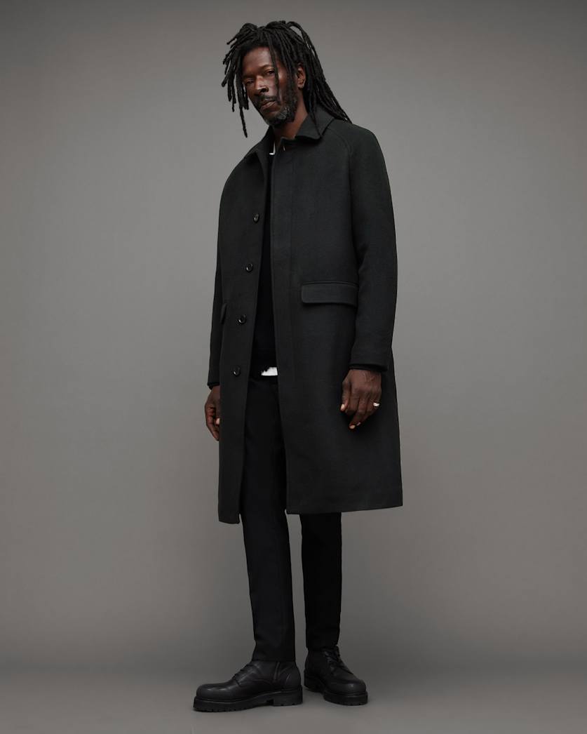 Somnus Single Breasted Relaxed Fit Coat