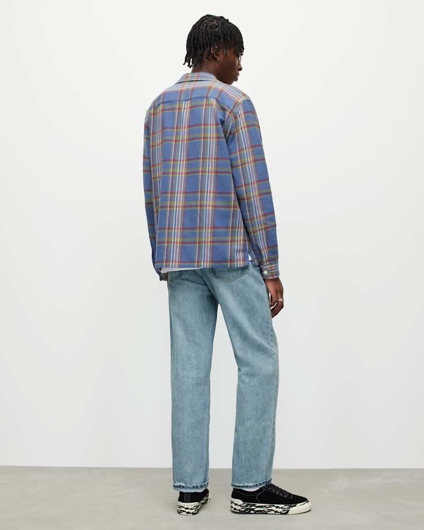 Curtis Straight Fit Damaged Denim Jeans