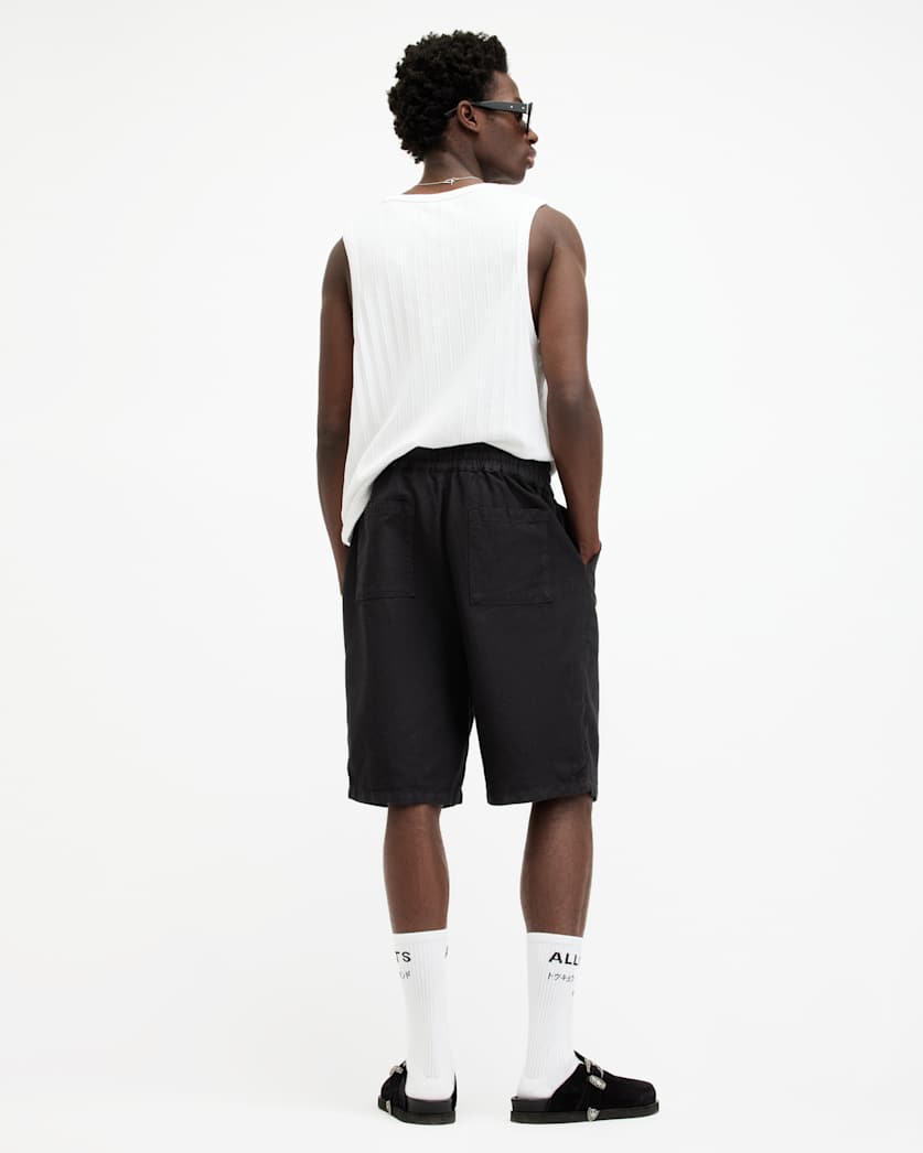 Hanbury Linen Blend Straight Fit Shorts