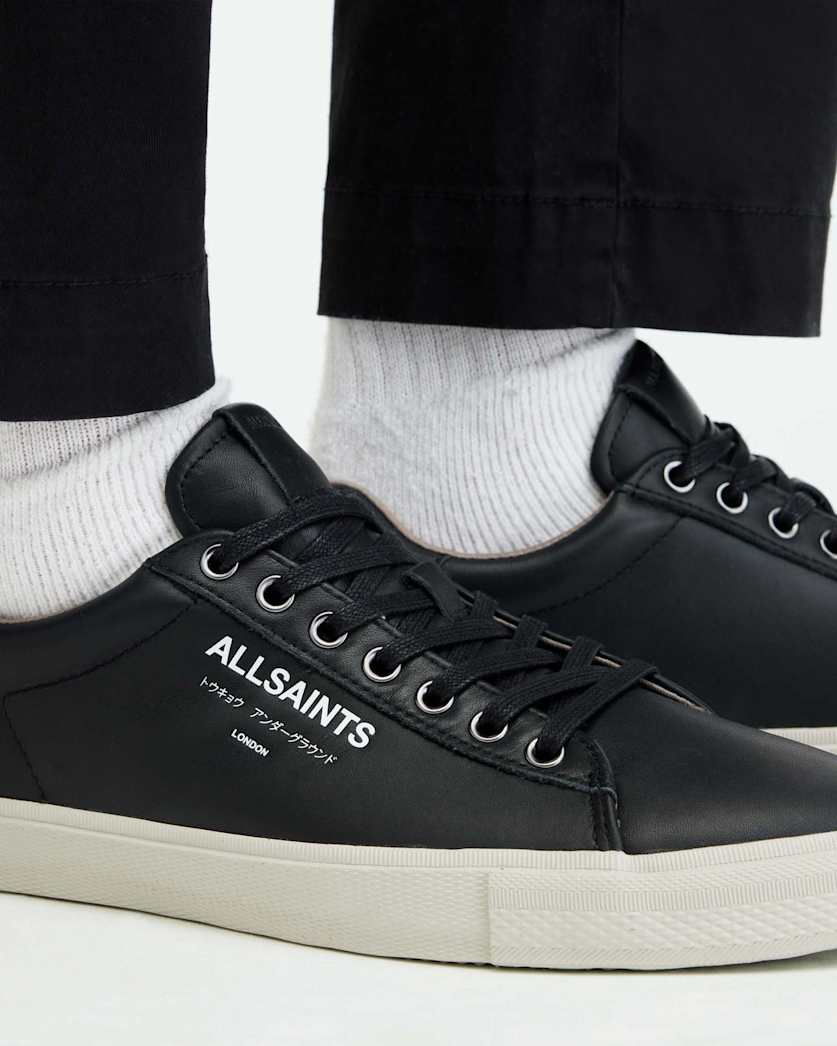 Underground Leather Low Top Trainers