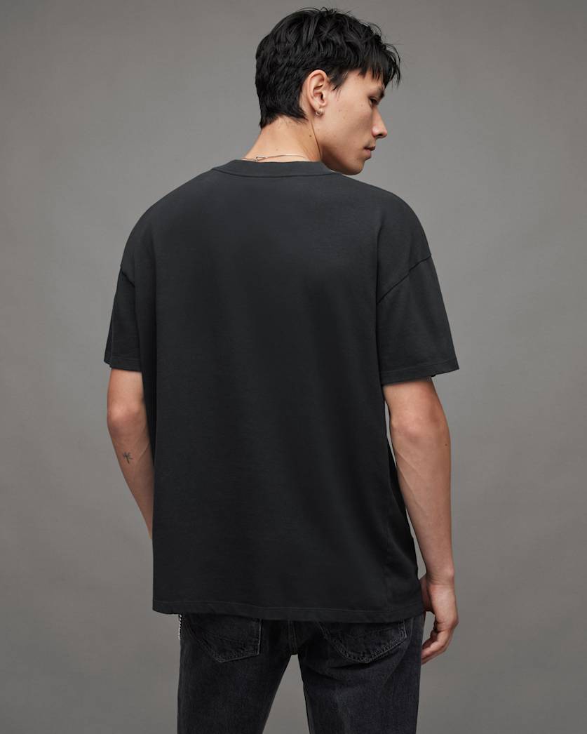 Quasar Graphic Print Oversized Fit T-Shirt