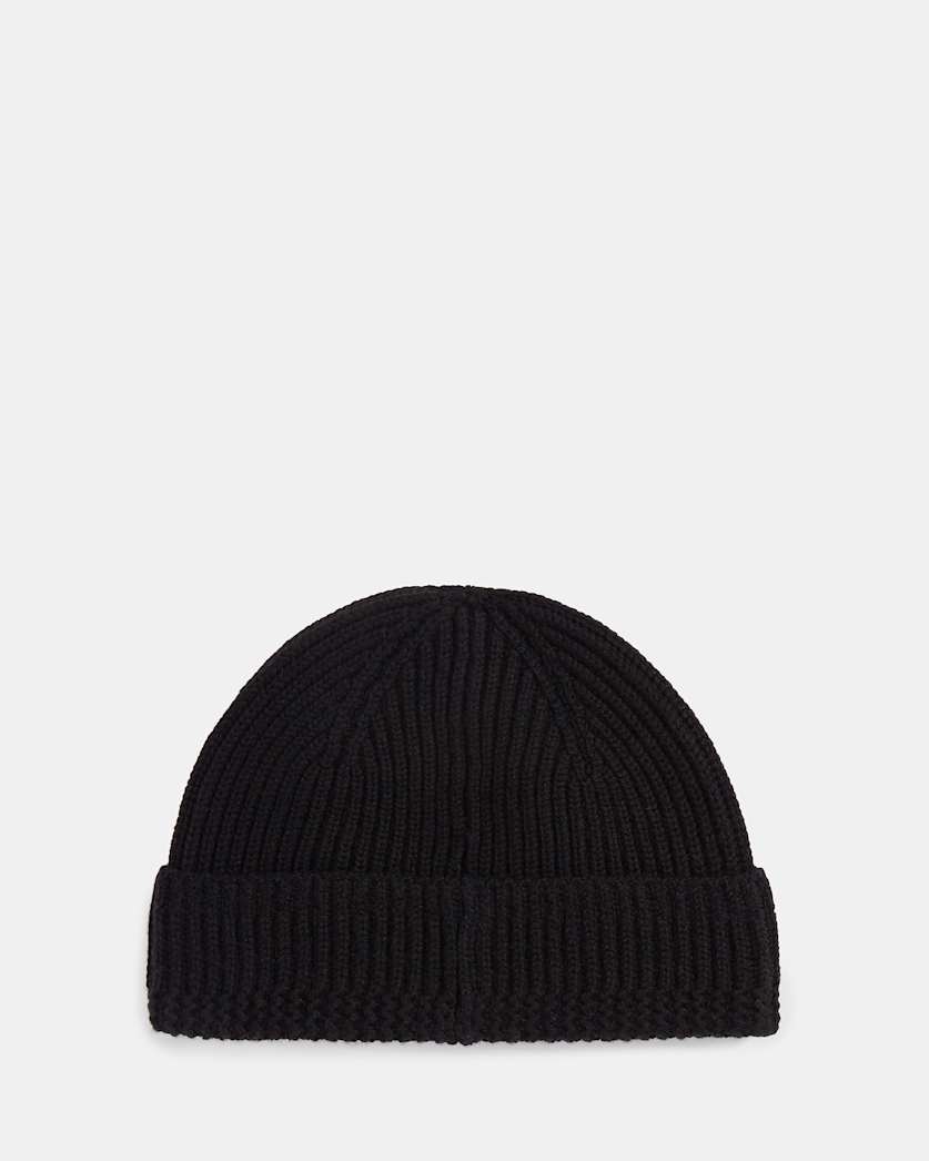 Merino Wool Ribbed Beanie